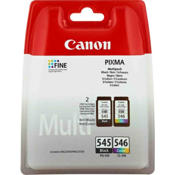 Canon CARTRIDGE PG-545/CL-546 PVP pro PIXMA TR455x, MG2x50, MG255xS, TS205, TS305, TS335x (180 str.)