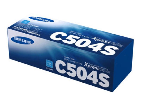 Toner SAMSUNG CLT-C504S azurový (1 800 stran)