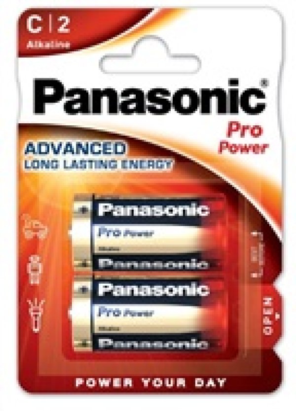 PANASONIC Alkalické baterie Pro Power LR14PPG/2BP C 1,5V (Blistr 2ks)