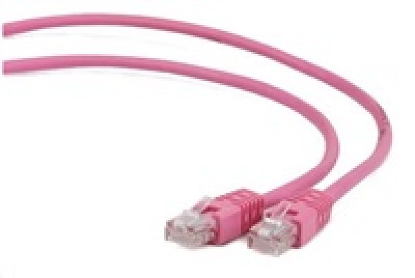 GEMBIRD kabel patchcord Cat5e UTP 0,5m, růžový