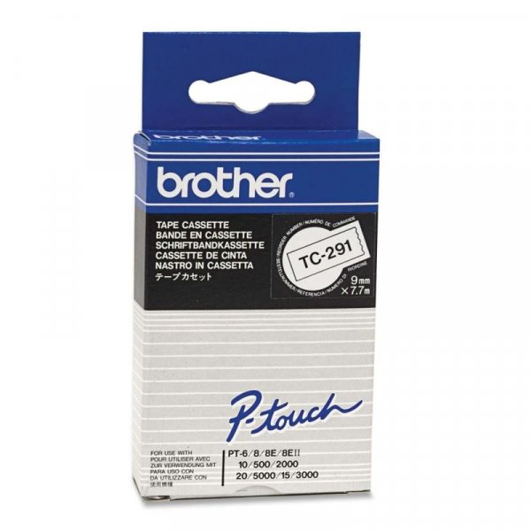 Brother - Černá, bílá - Role (0,9 cm) 1 kazeta/y lamino páska - pro P-Touch PT-15, PT-20, PT-2000, PT-3000, PT-500, PT-5000, PT-6, PT-8, PT-8E