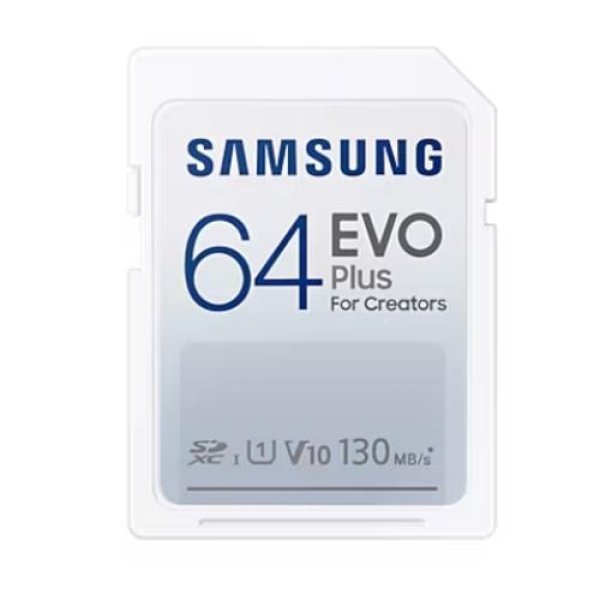 Samsung EVO Plus/SDXC/64GB/130MBps/UHS-I U1 / Class 10