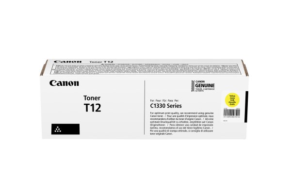 Toner CANON T12, 5095C006 žlutý (5 300 stran)