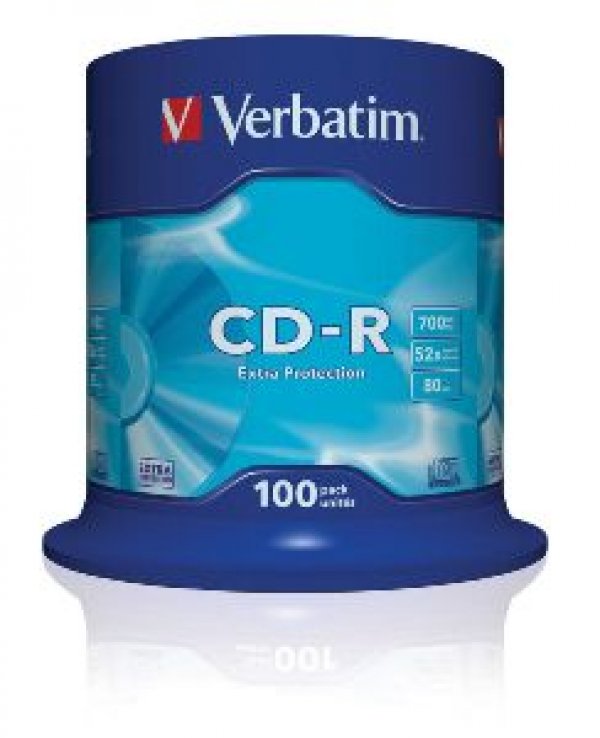 VERBATIM CD-R(100-Pack)Spindl/ExtraProtect/52x/700