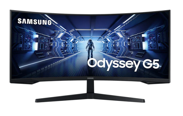 SAMSUNG MT LED LCD Gaming Monitor 34" Odyssey G55T -prohnutý,VA,3440x1440,1ms,165Hz,HDMI ,DisplayPort