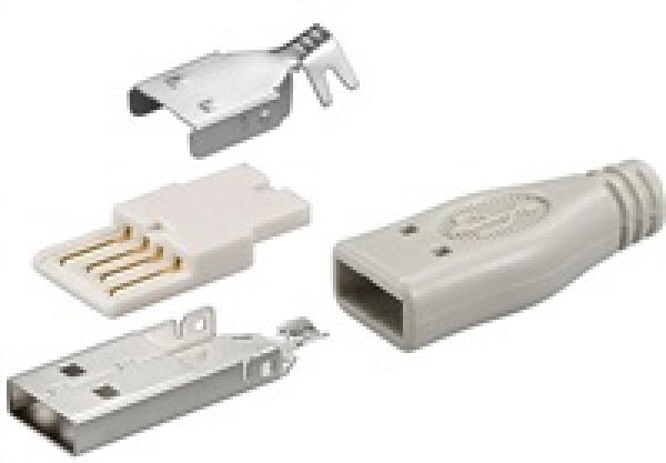 goobay Konektor USB typu A samec pájecí konektor (jen po 10ks)