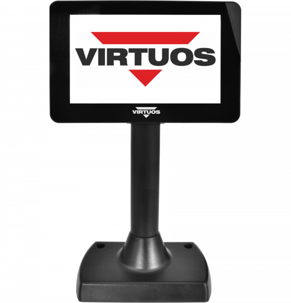 7'' LCD barevný zákaznický displej Virtuos SD700F, USB, černý