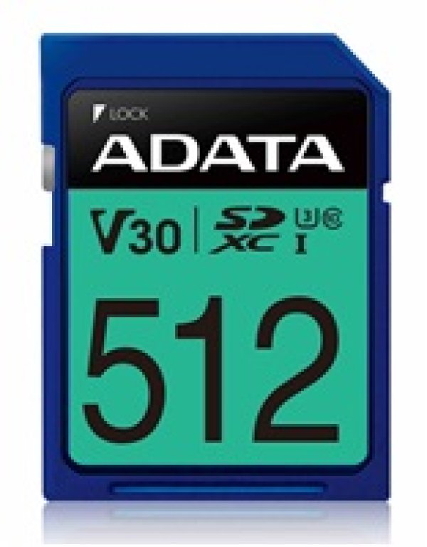 ADATA SDXC karta 512GB Premier Pro UHS-I U3 Class 10 (R:95/W:60 MB/s)