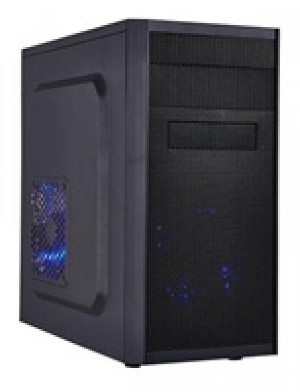 EUROCASE skříň MC X203 EVO black, micro tower, without fans, 2x USB 2.0, 1x USB 3.0 (without splitter)