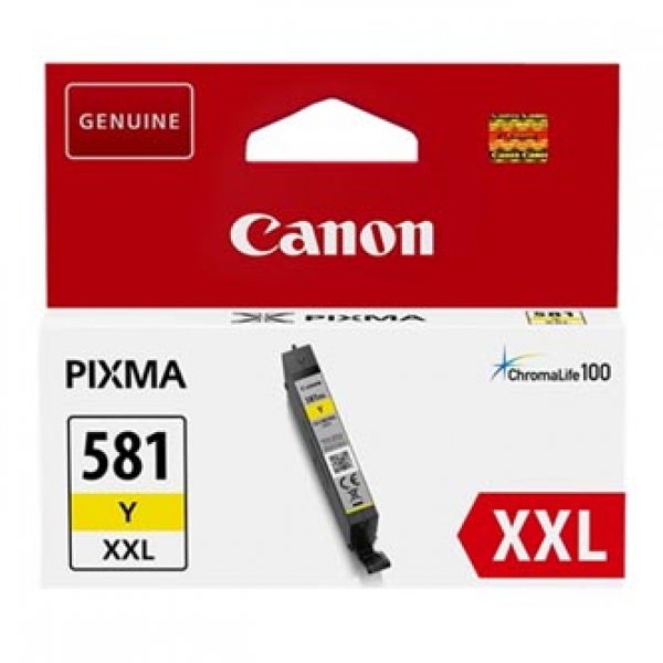 Náplň CANON CLI-581XXL, 1997C001 žlutá (11,7 ml)