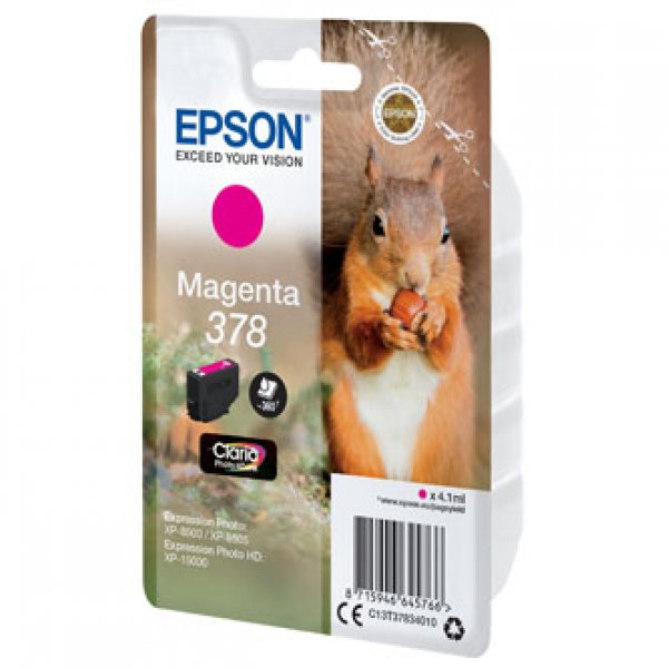 Náplň Epson 378, C13T37834010 purpurová blistr 