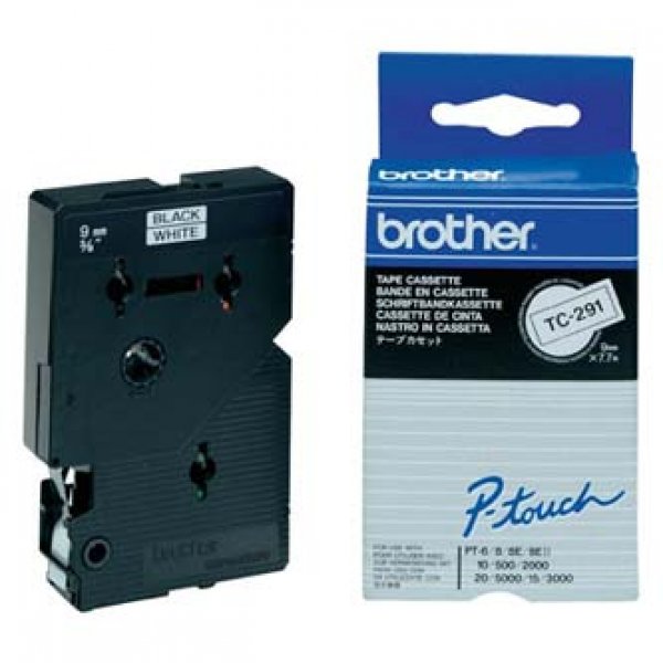 Brother - Černá, bílá - Role (0,9 cm) 1 kazeta/y lamino páska - pro P-Touch PT-15, PT-20, PT-2000, PT-3000, PT-500, PT-5000, PT-6, PT-8, PT-8E